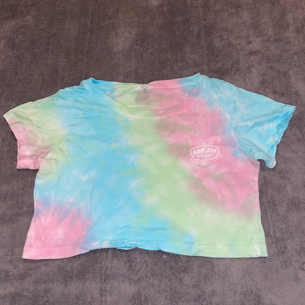 Tye Dye Ron Jon Crop Top